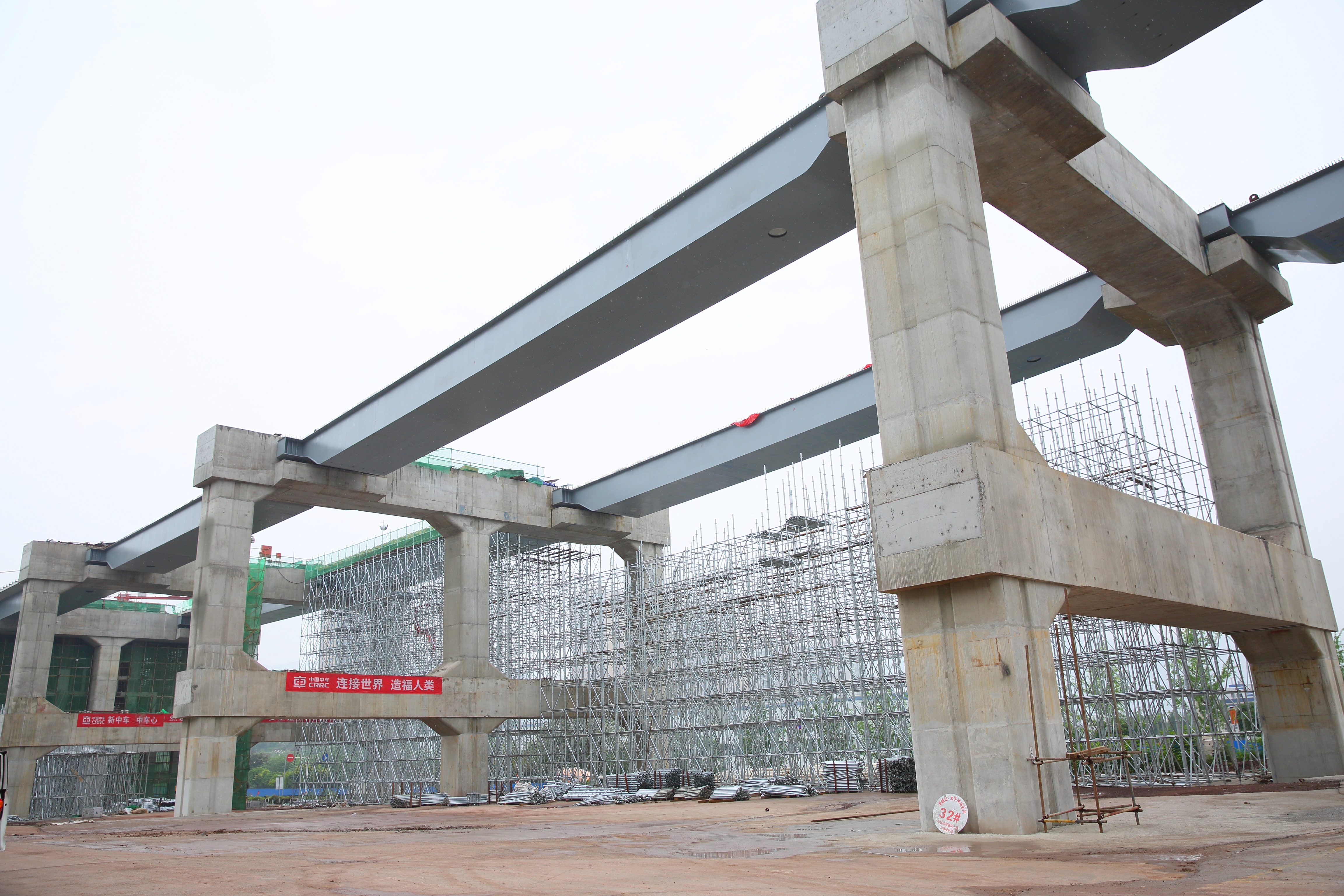 重庆市轨道交通四号线太平冲站至唐家沱站高架段施工