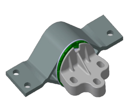 电机副车架悬置