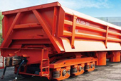 KF100A Pneumatic Side Dump Wagon