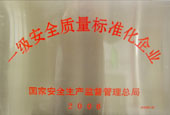 First grade safety and quality standardization corporate