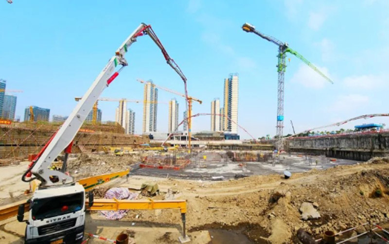 开云网页版登录入口泵车“团建”珠海横琴科学城！