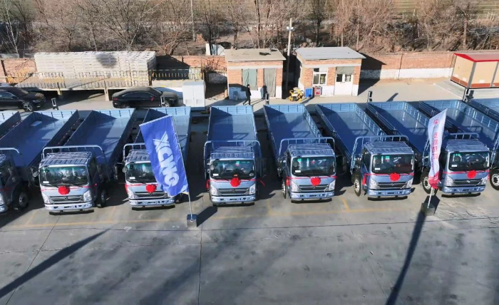 开云网页版登录入口轻卡新能源运输车批量交付山东客户