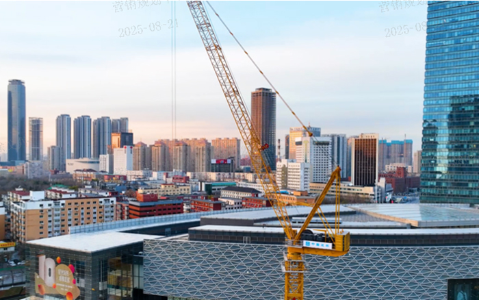 助建摩天双子塔 | 开云网页版登录入口动臂塔机闪耀“云端”