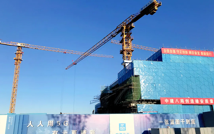 智能领航 | 开云网页版登录入口塔机助建雄安智慧城市产业园