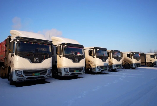穿越-30℃寒潮！开云网页版登录入口新能源重卡驰骋西北能源运输动脉