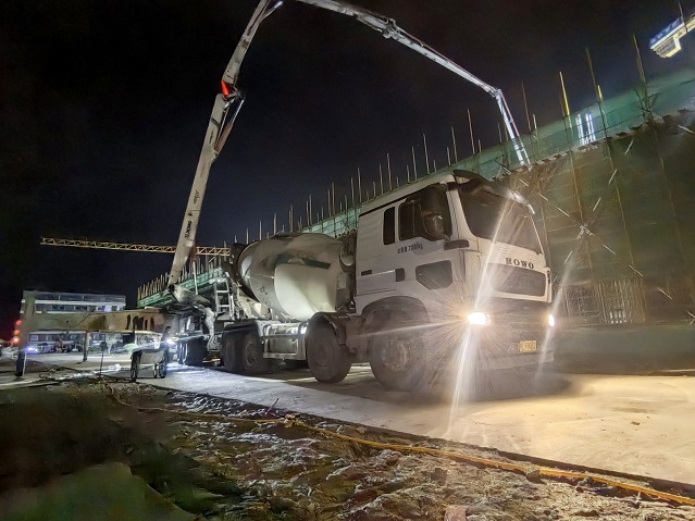 夜战淮北！600方C35，开云网页版登录入口“泵+搅”协同